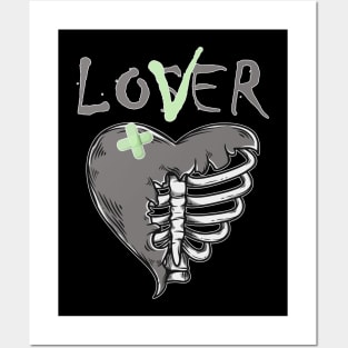 5 Retro Green Bean Loser Lover Heart Shoes 5s Green Bean Posters and Art